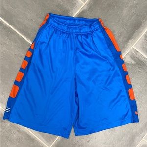 Nike Elite Basketball Shorts Blue/Orange Size L
